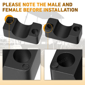 Brake Block Mounting Set with Screw Nut for Club Car DS Carryall Golf Cart 1981-Up, OEM#1011402 |Drive-up