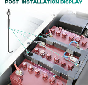 Golf Cart Battery Hold Down Rods for EZGO RXV