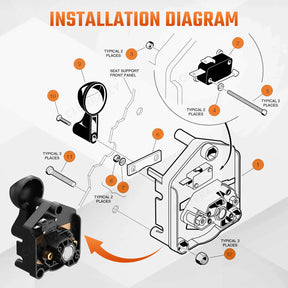 36 Volt Forward/Reverse Switch & Handle Kit for Club Car DS