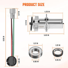 Golf Cart Speed Sensor & Magnet Kit with Bearing Puller for Club Car GE Motor