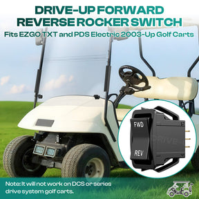 EZGO golf cart forward reverse switch - Fits TXT PDS 2003+ (OEM 74323-G01) | Drive-up