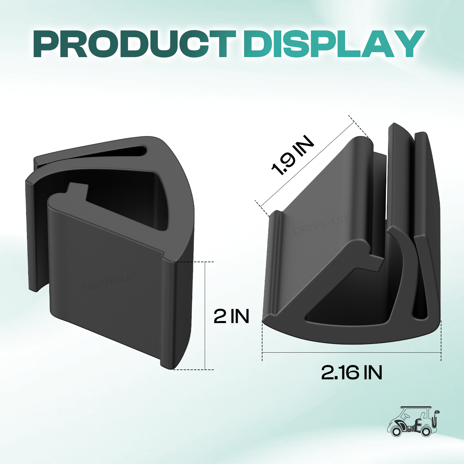 golf cart windshield top clips