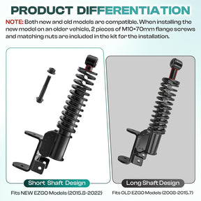 Front Shock Strut for EZGO RXV 2015.8-2022 Driver & Passenger Side