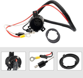 Drive-up Golf Cart 48 Volt Charger DC Receptacle Fits Club Car Precedent Electric 2004-2013 OEM #103375501