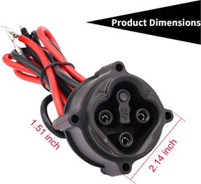 Yamaha 48 Volt Golf Cart Charger Receptacle with Harness for 2008-2010 G29 Drive electric models | Drive-up