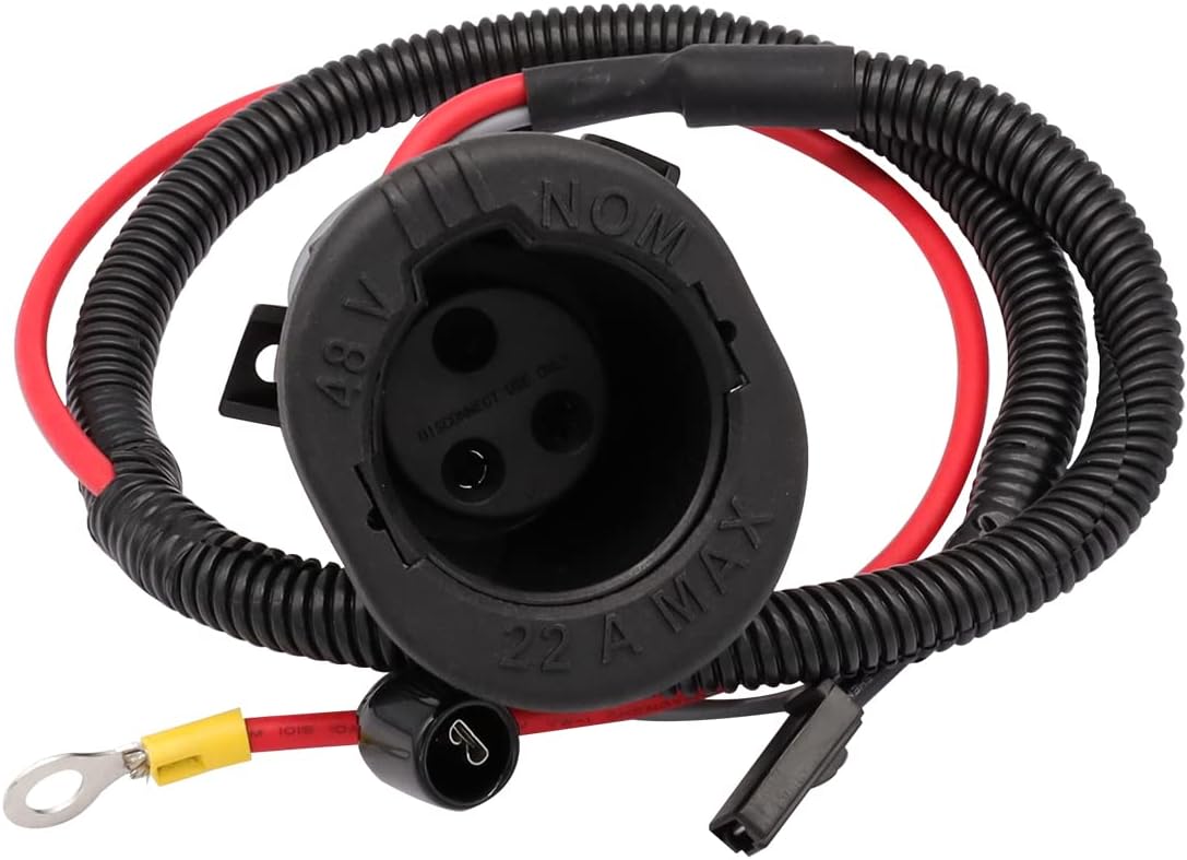 Drive-up Golf Cart 48 Volt Charger DC Receptacle Fits Club Car Precedent Electric 2004-2013 OEM #103375501