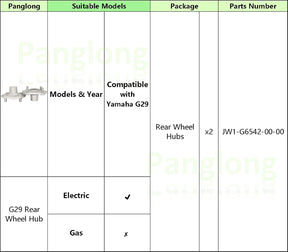 golf cart wheel hubs for yamaha