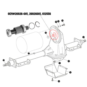 Golf Cart Input Shaft for EZGO