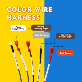 DRIVE-UP Golf Cart Control Wiring Harne10-5201, DS Complete Vehicle Wiringss for Club Car DS - Black Controller #15 Harnesses,OEM #102196601
