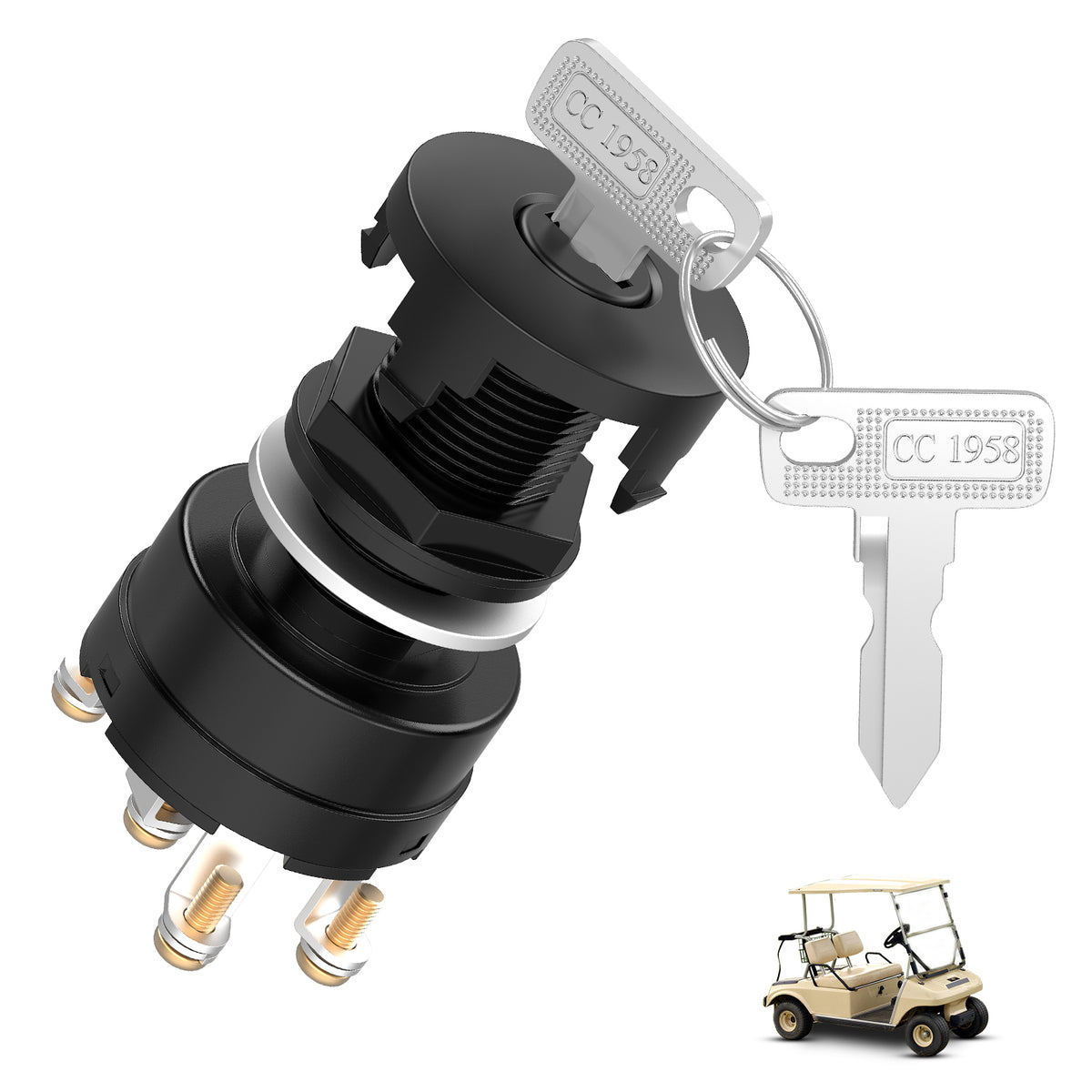 club car golf cart ignition switch