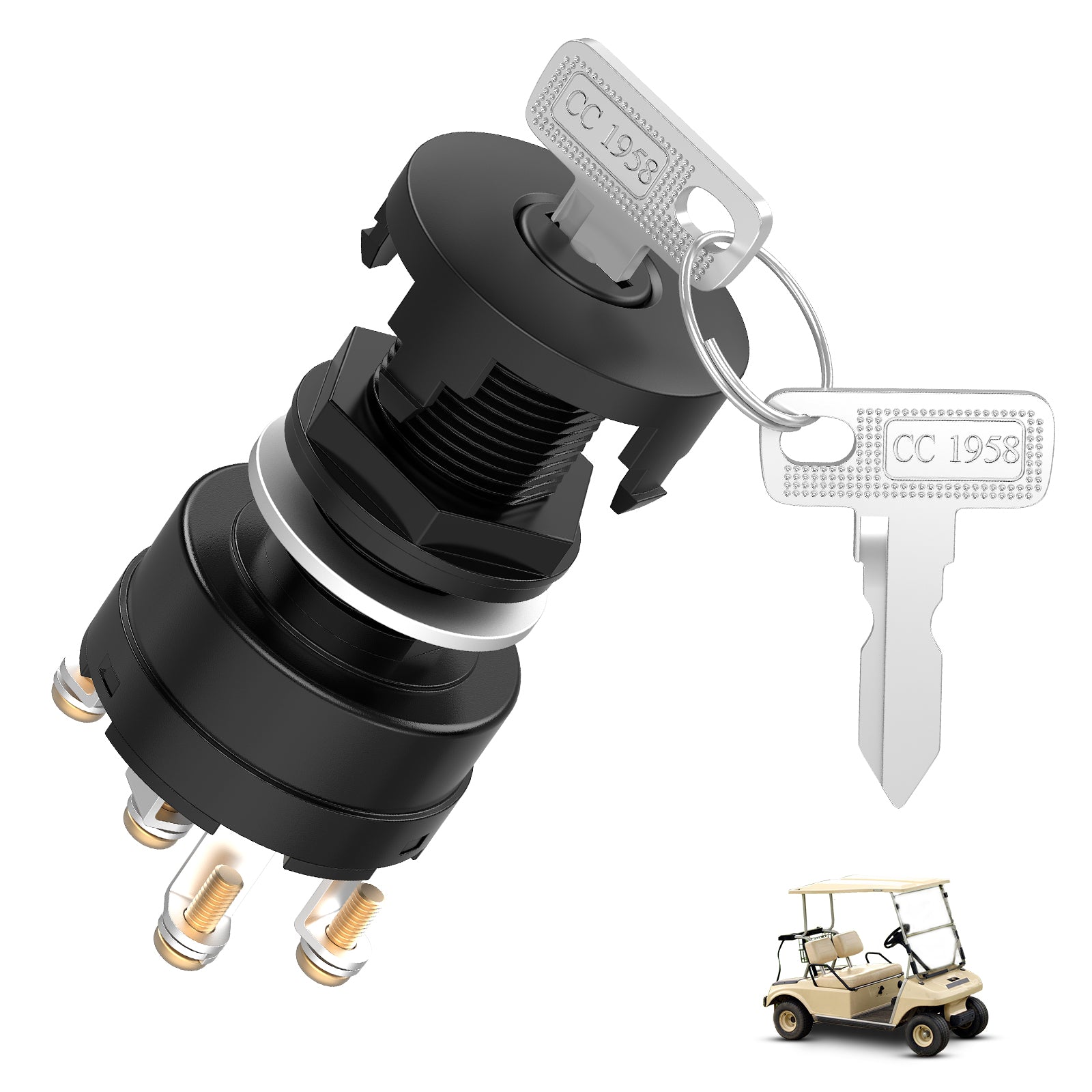 club car golf cart ignition switch