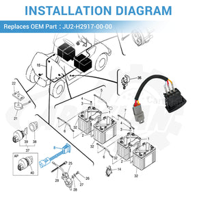 Yamaha Forward and Reverse Switch fit for G22 G29 Electric Golf Carts | Drive-up