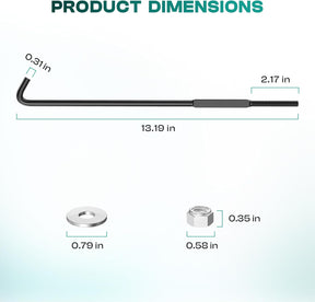 Golf Cart Battery Hold Down Rods for EZGO RXV