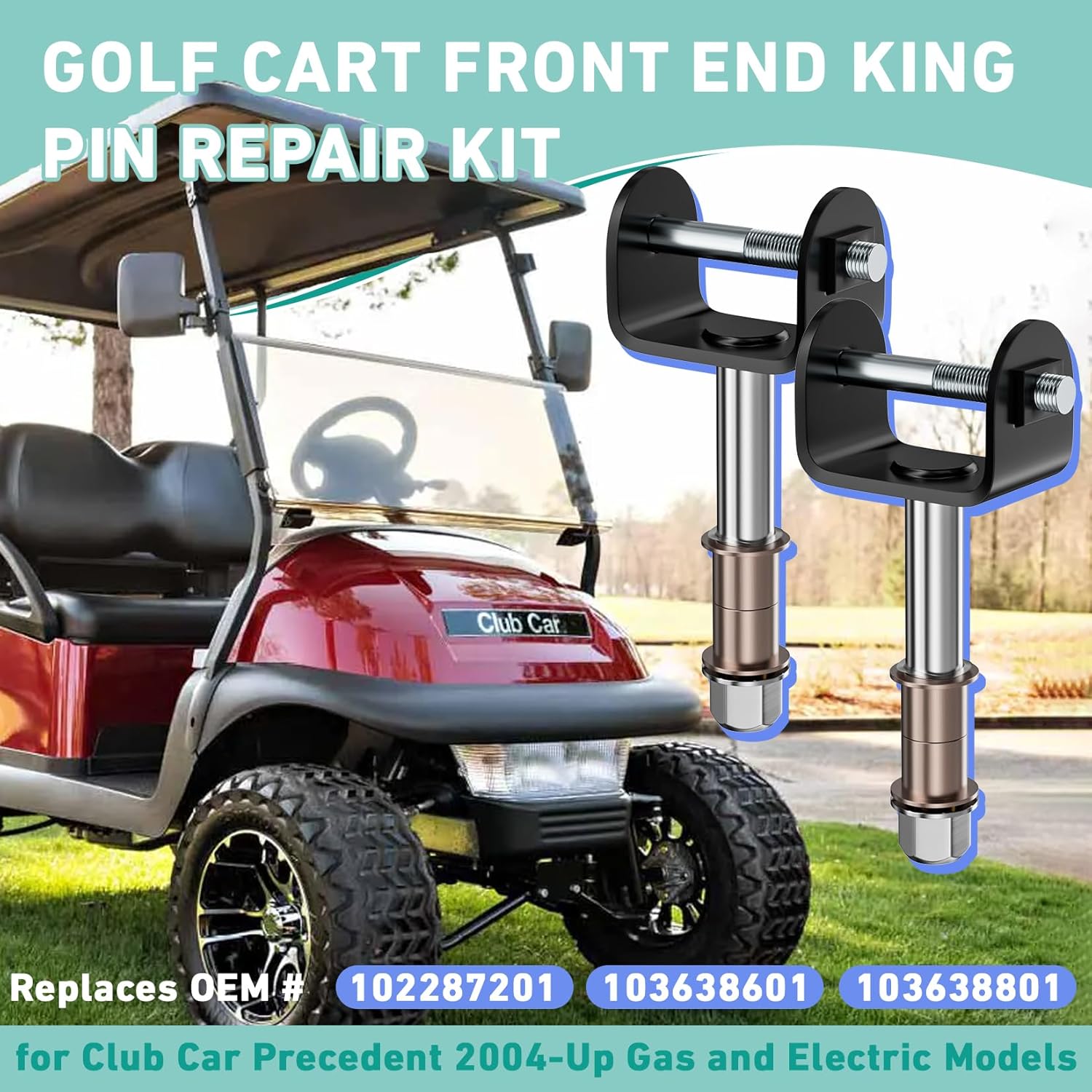 Club Car Precedent Front End King Pin Repair Kit