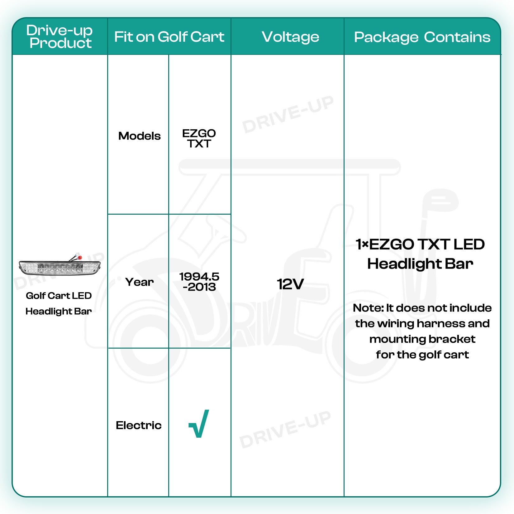 ezgo txt light bar