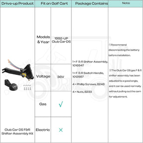 Gas Golf Cart Forward and Reverse Switch Fits Club Car DS 1992-Up | DRIVE UP