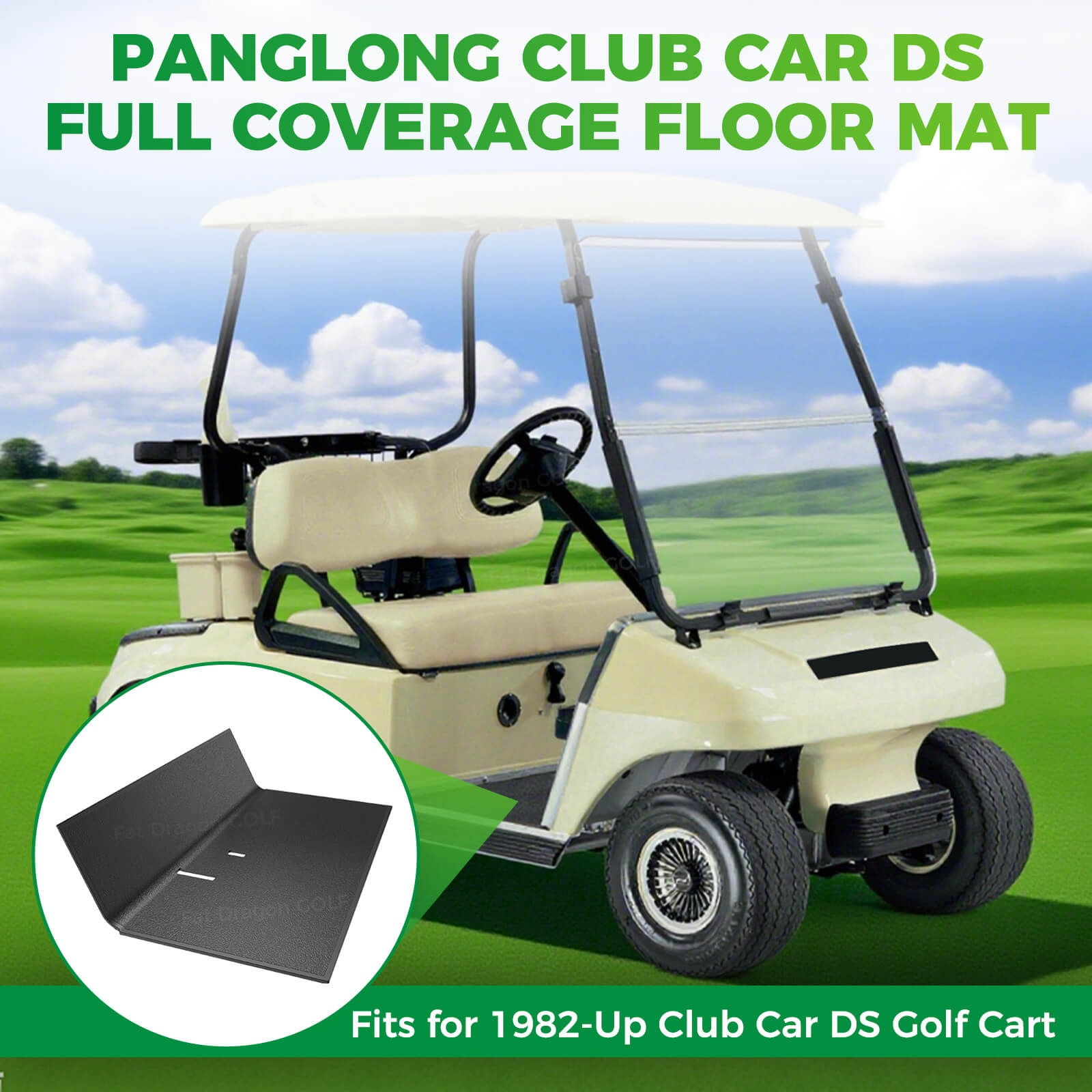 Full Coverage Floor Mat for Club Car Precedent & Tempo
