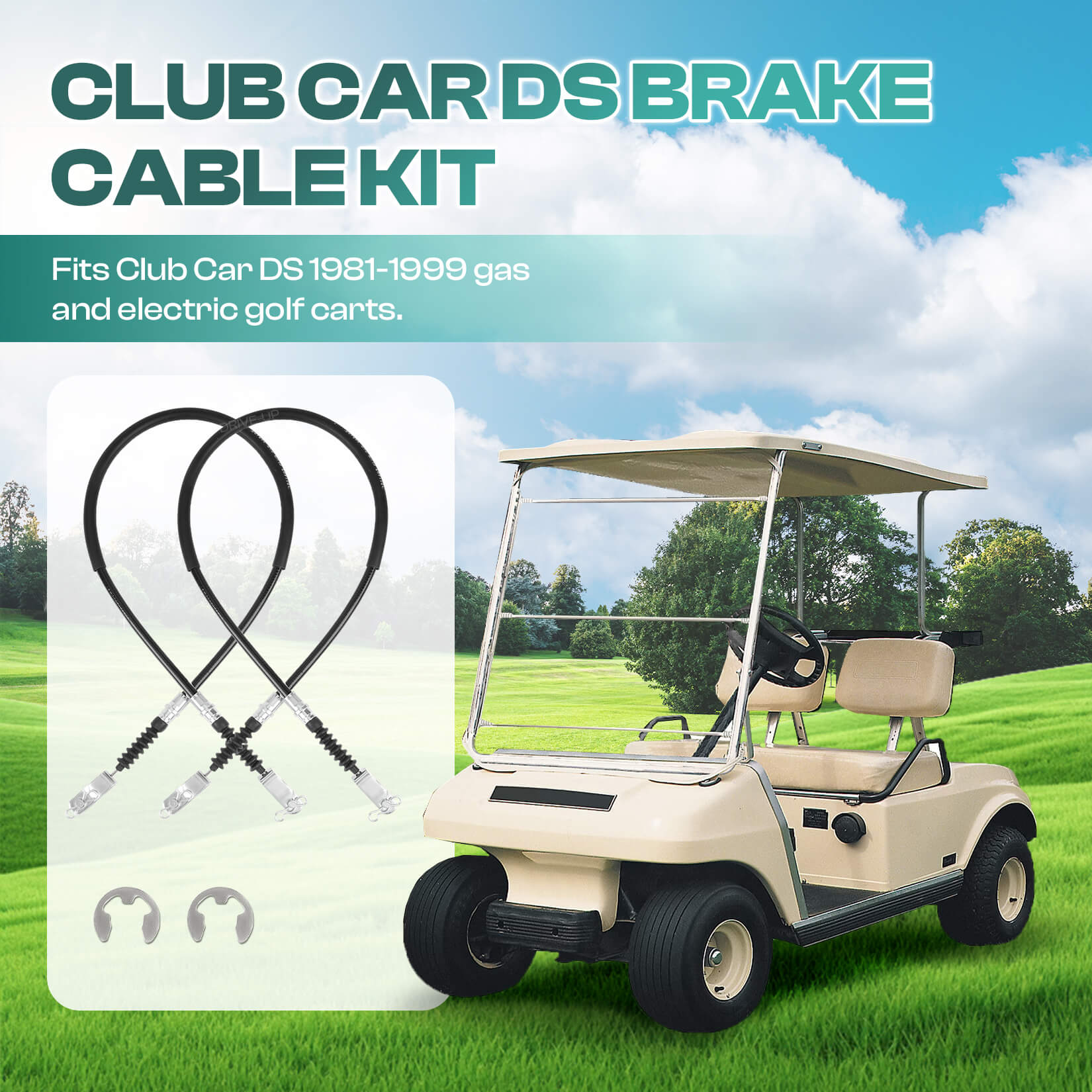 Club Car DS Brake Cable Kit