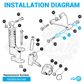 EZGO RXV A-Arm Carrier Tube Bushing Kit