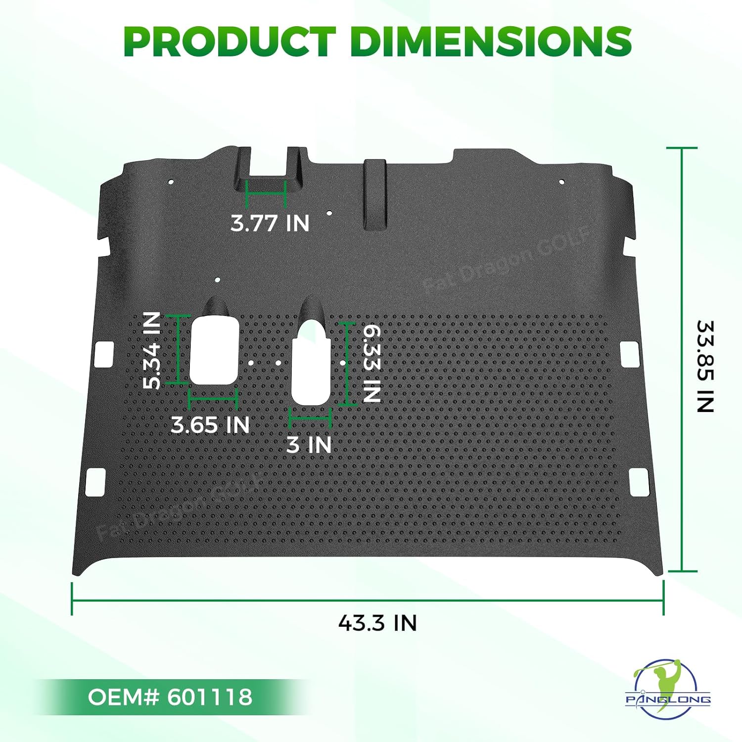 Full Coverage Silica Gel Floor Mat for EZGO RXV 2008-Up | DRIVE UP
