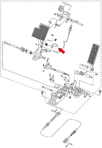 Golf Cart Parking Brake & Torque Return Sector
