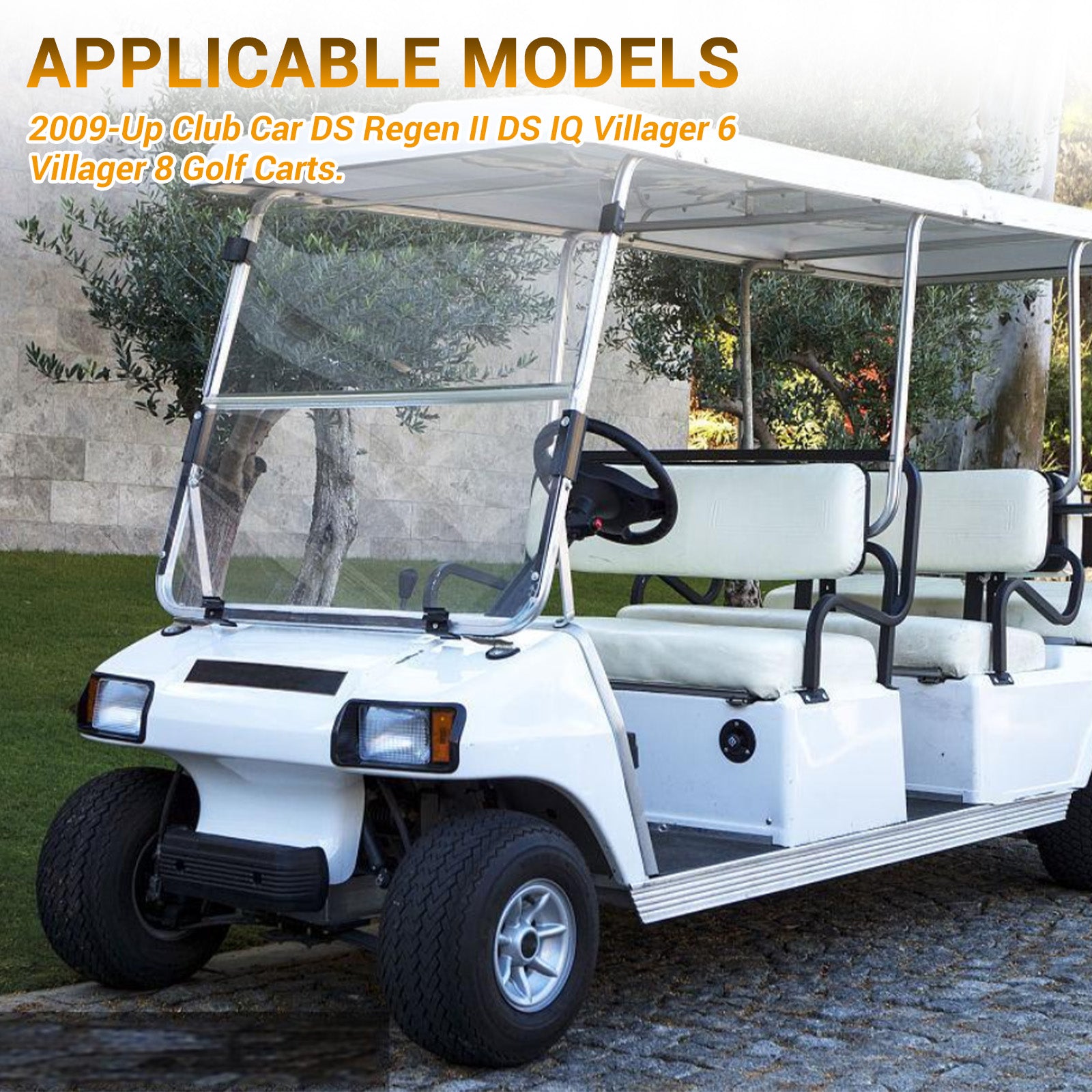 Golf Cart On Board Computer OBC 48V with Square 6-Pins, Compatible with 2009-Up Club Car DS Regen II, DS IQ Villager 6 Villager 8 Models, OEM #102774601,  |Drive-up