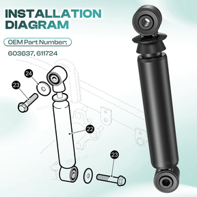 Golf Cart Rear Shock Upgrade for EZGO RXV 2008-2013 Gas & Electric Models | Drive-up