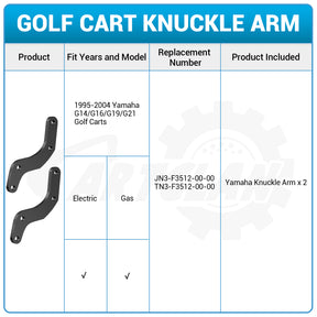 yamaha golf cart knuckle arm
