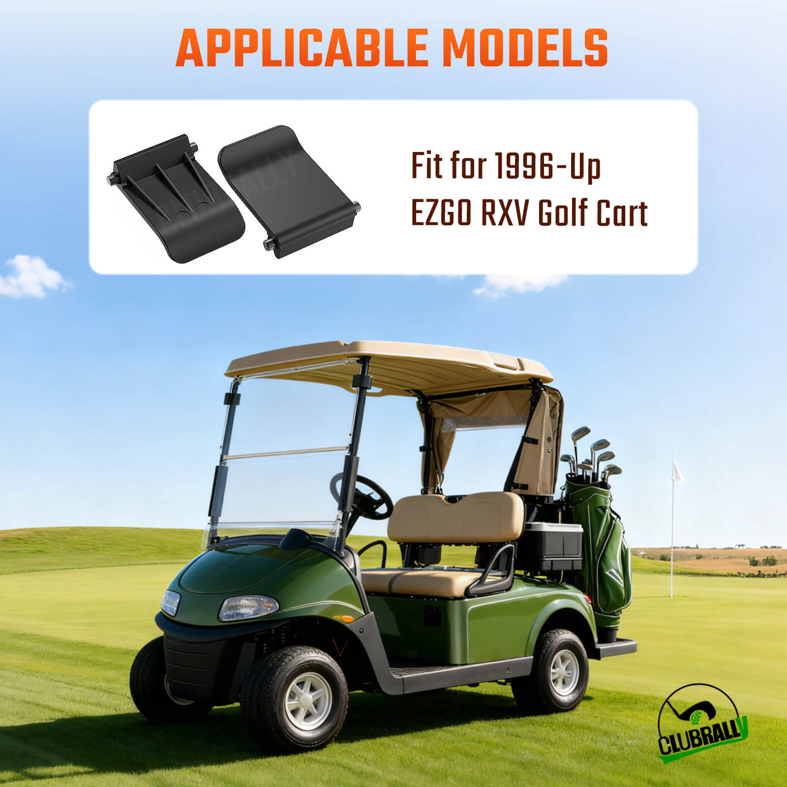 Golf Cart Bag Rack Strap Buckles for EZGO RXV