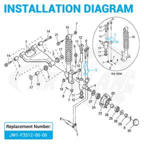Yamaha G29 Knuckle Arm Pair for Driver & Passenger Sides 2007-2016 | Drive-up