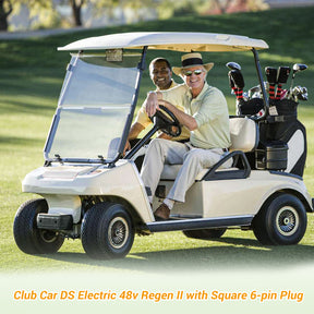 Golf Cart On Board Computer OBC with Square 6-Pin Plug for Club Car DS Elec 48v Regen II IQ, OEM #101909902, AM1229201 |Drive-up