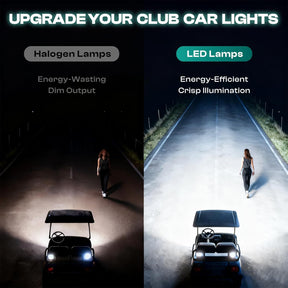 Golf Cart LED Headlights for Club Car DS 1993-Up Models 12 Volt Modified Headlight | DRIVE UP