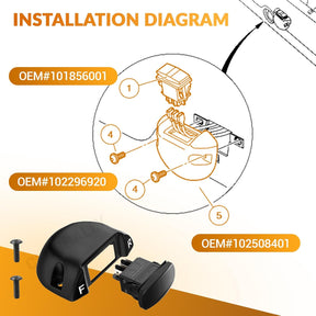 Forward Reverse Switch & Housing Assembly for Club Car