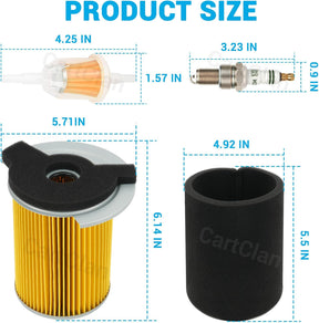 Yamaha Golf Cart Air Filter & Fuel Filter & Spark Plug Kit