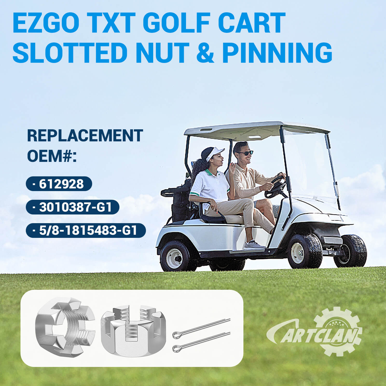 EZGO Axle Nut and Pinning Kit