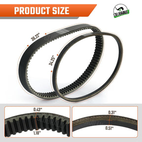 Yamaha golf cart drive belt and starter belt