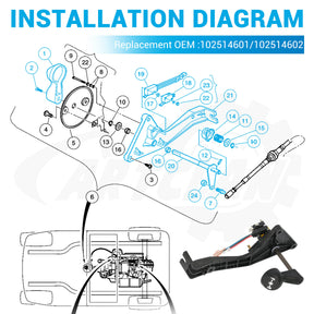 Club Car Precedent F&R Shifter Assembly