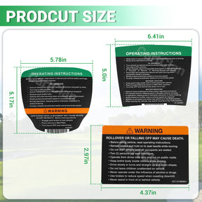 Club Car Steering Wheel & Dashboard Decal Kit