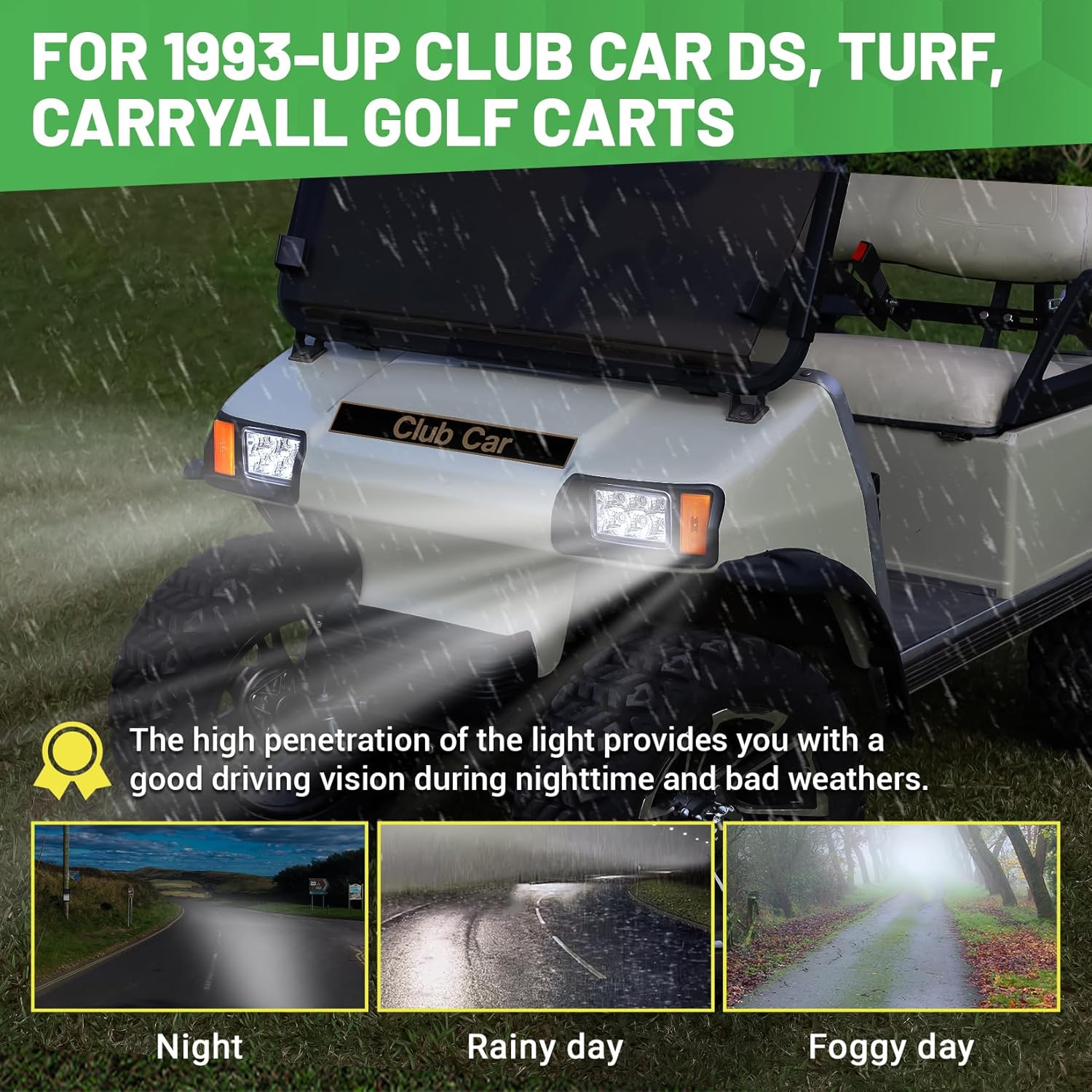 Club Car DS LED Light Kit 1993-Up