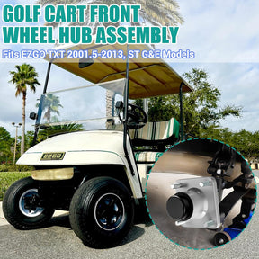 Golf Cart Front Wheel Hub Set with Bearings for EZGO TXT 2001-2013 | DRIVE UP