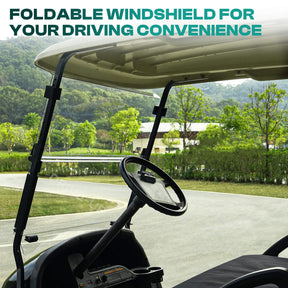Club Car Windshield Clear Foldable for Precedent Tempo Onward 2004-Up Gas and Electric models | Drive-up
