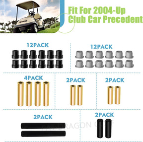 Club Car Precedent Bushing Kit - Front & Rear Suspension and A Arm Bushing