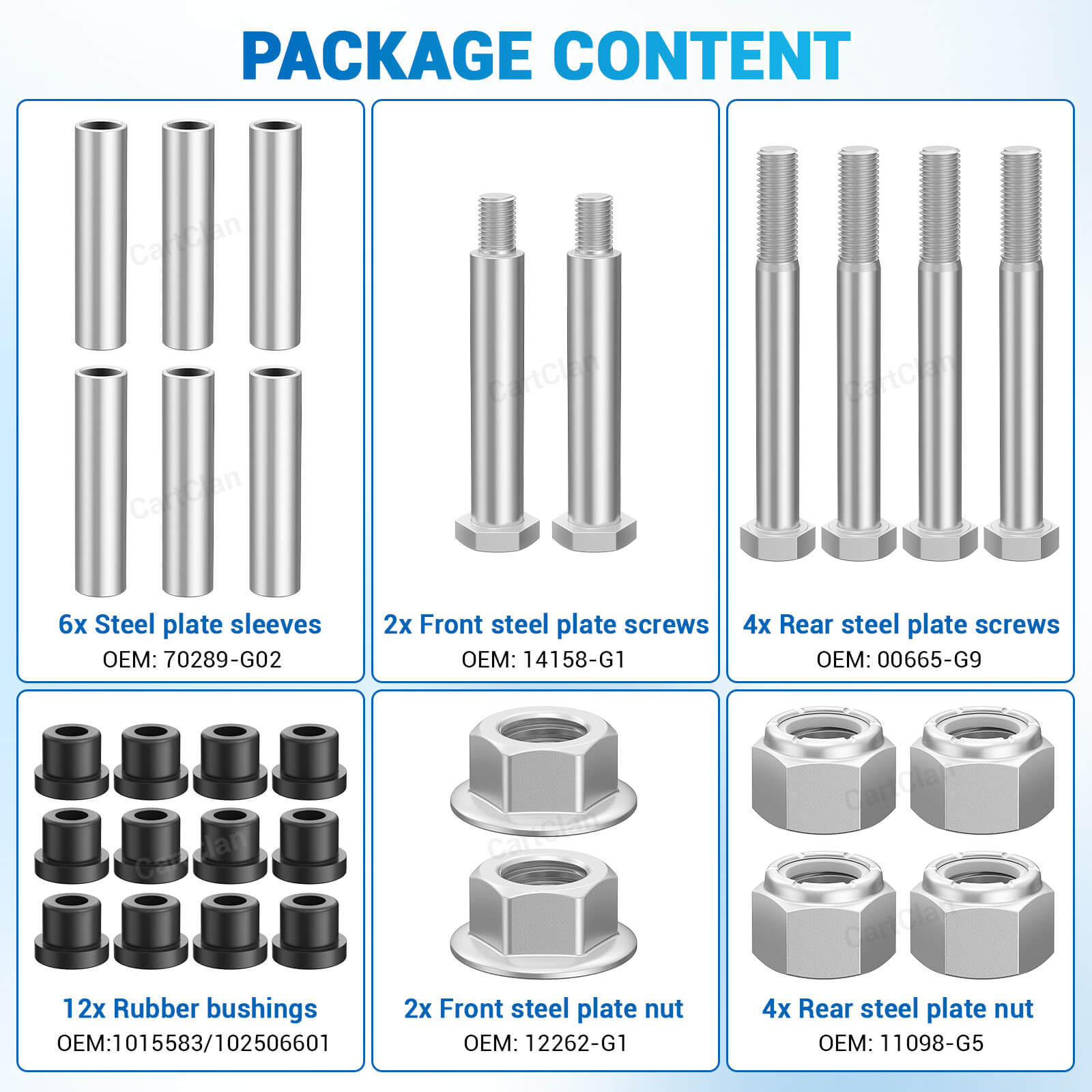 EZGO Leaf Spring Bushing & Bolt Kit