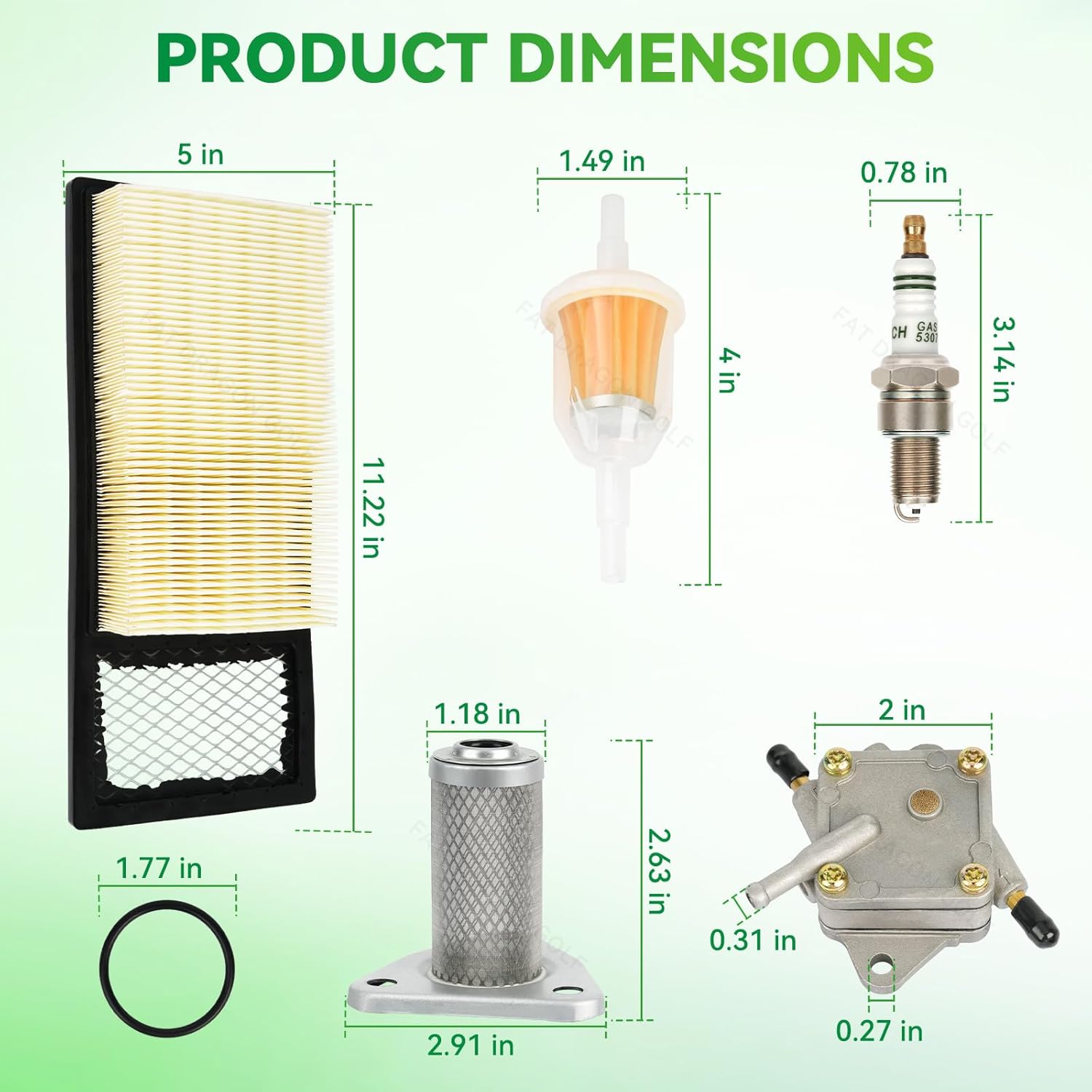 Golf Cart Tune Up Kit with Fuel Pump for EZGO Gas Models