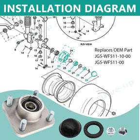 golf cart hubs for yamaha