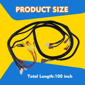 DRIVE-UP Golf Cart Control Wiring Harness for Club Car Precedent - Gray Controller #1515-5201, Include Mcor 2&4 Adapter Harness, Precedent Complete Vehicle Wiring Harnesse, OEM #103850301