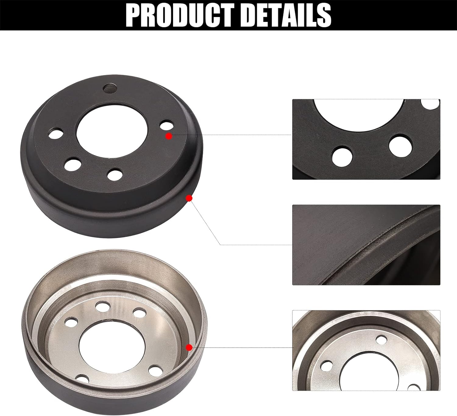 Golf Cart Brake Drum/Hub Kit, Applicable to Yamaha G1-G22 G29 1978-up Gas or Electric Golf Cart OEM#JW8-G6521-00-00 |DRIVE UP