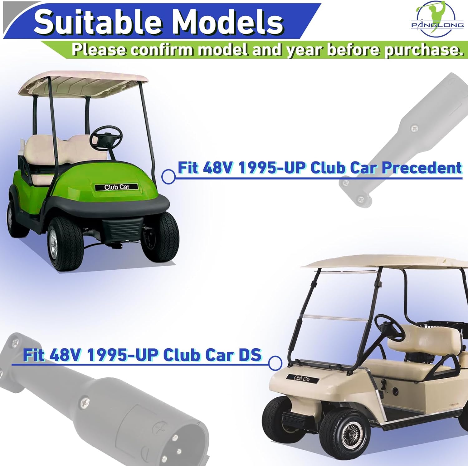 48V Golf Cart Charger Club Car Charger Plug 101828901 101802101 | Drive-up