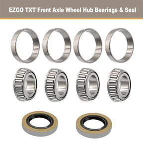 EZGO TXT Golf Cart Front Wheel Bearing & Seal Replacement Kit 1976-Up | Drive-up