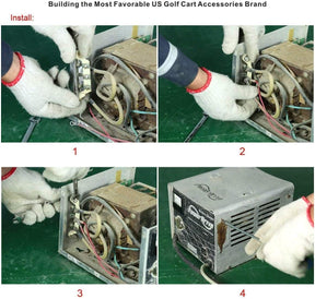 Drive-up Drive-up Club Car Bolt Heat Sink with Diodes for 36v 48v Golf Cart Lester Chargers Heat Sink Assembly, OEM 1015914